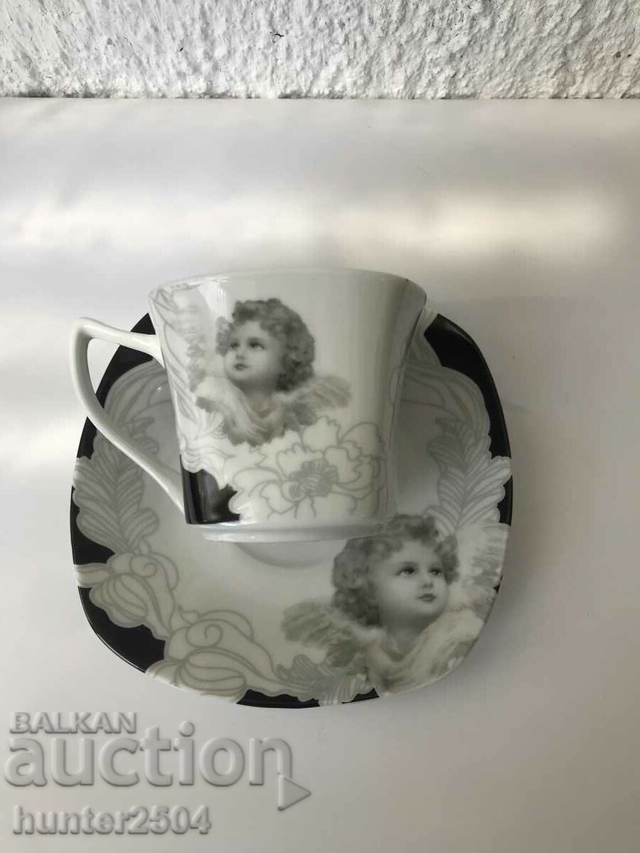 Чашка и чинийка Ангел Чашка и чинийка Ангел