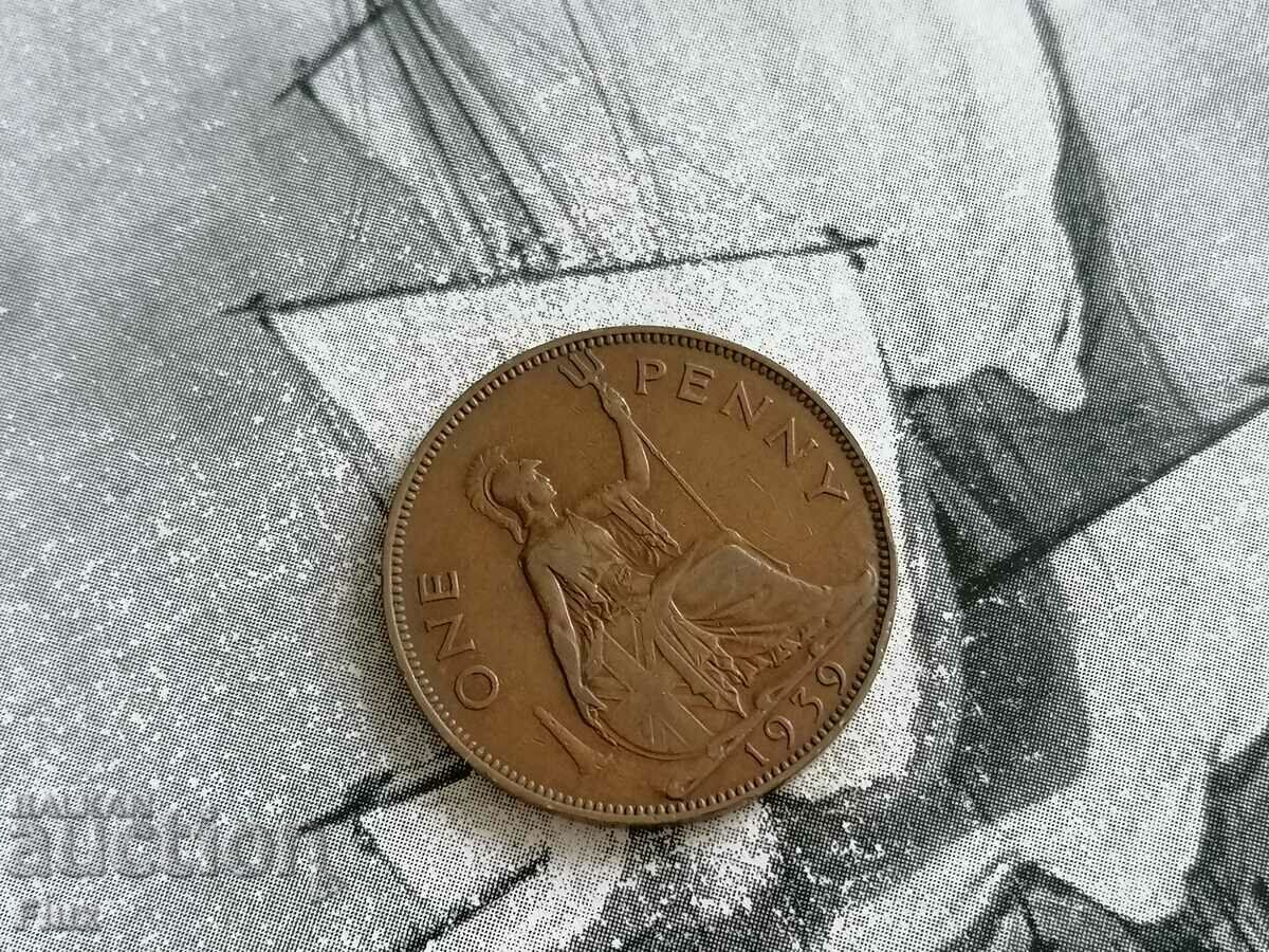 Coin - UK - 1 penny | 1939