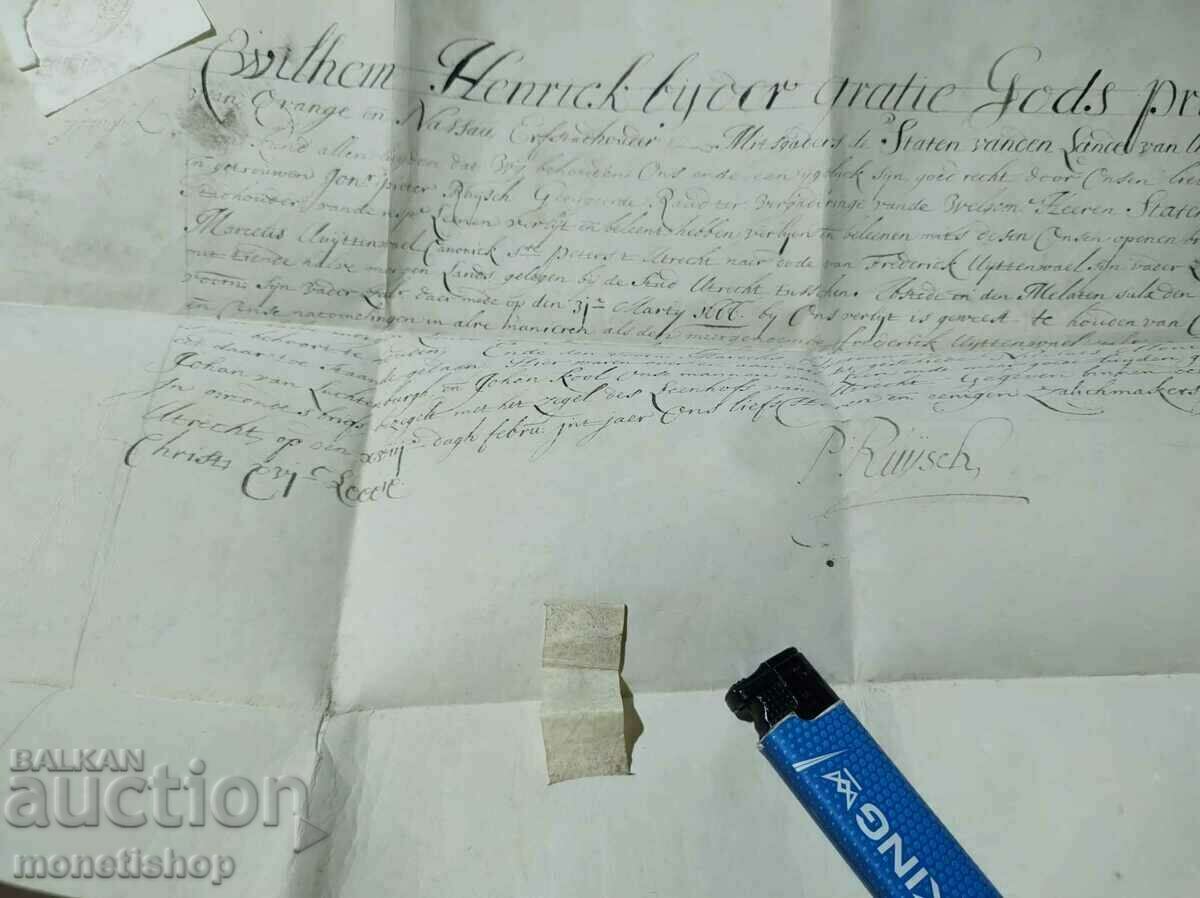 Auction I offer for sale an unexamined document Auction I offer for sale an unexamined document
