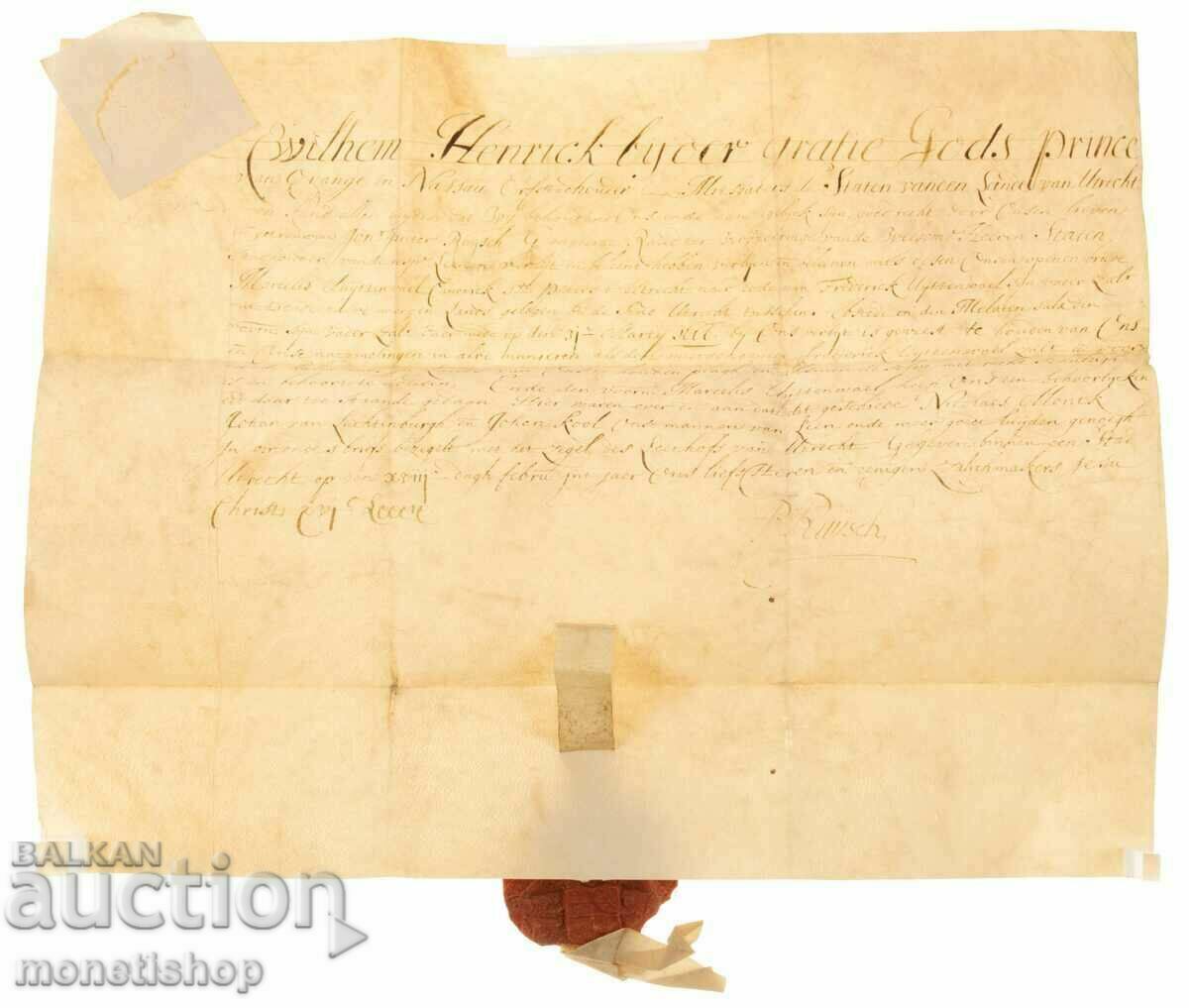 Ofer spre vanzare un document neexaminat