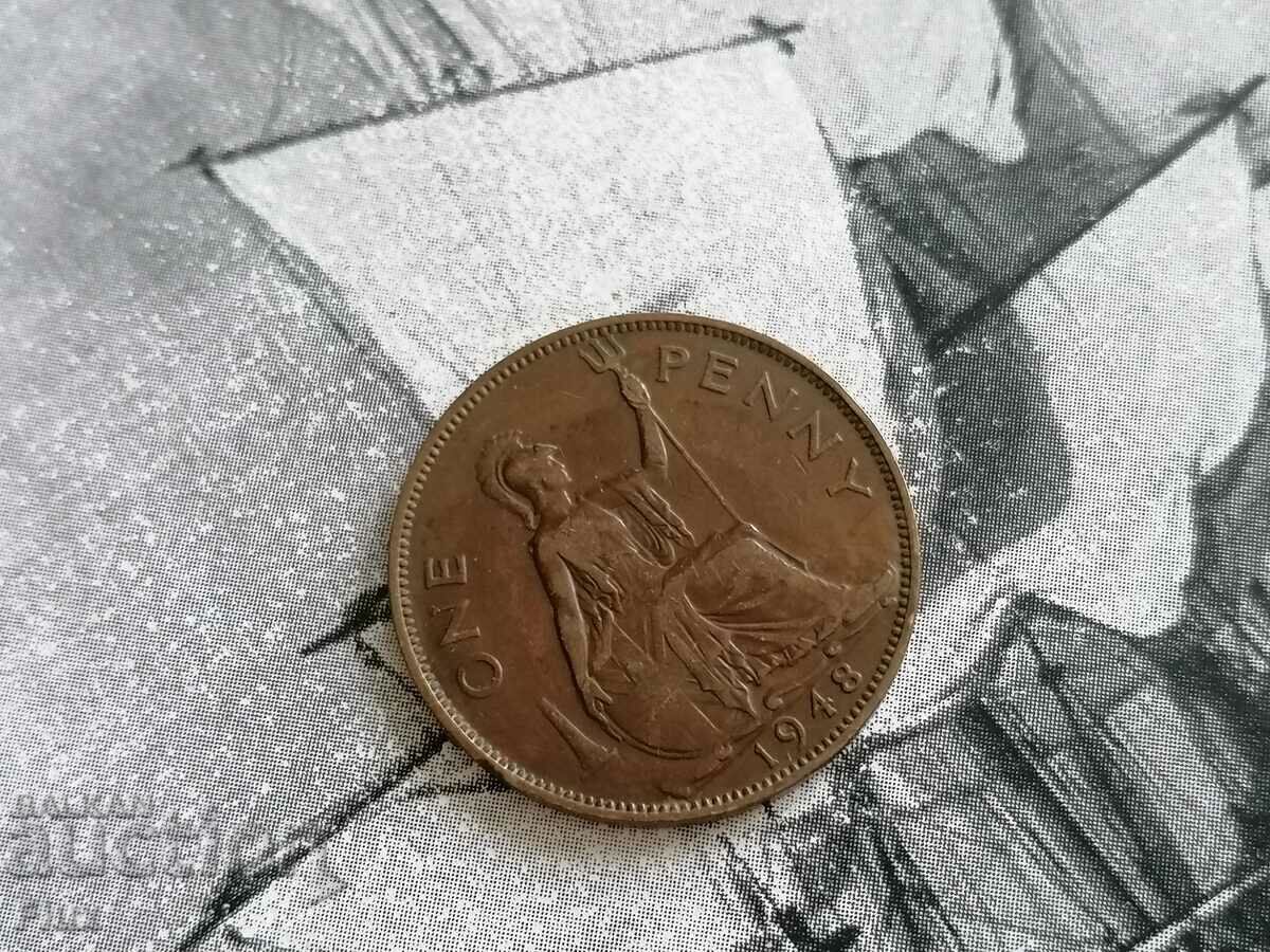 Coin - Ηνωμένο Βασίλειο - 1 πένα | 1948
