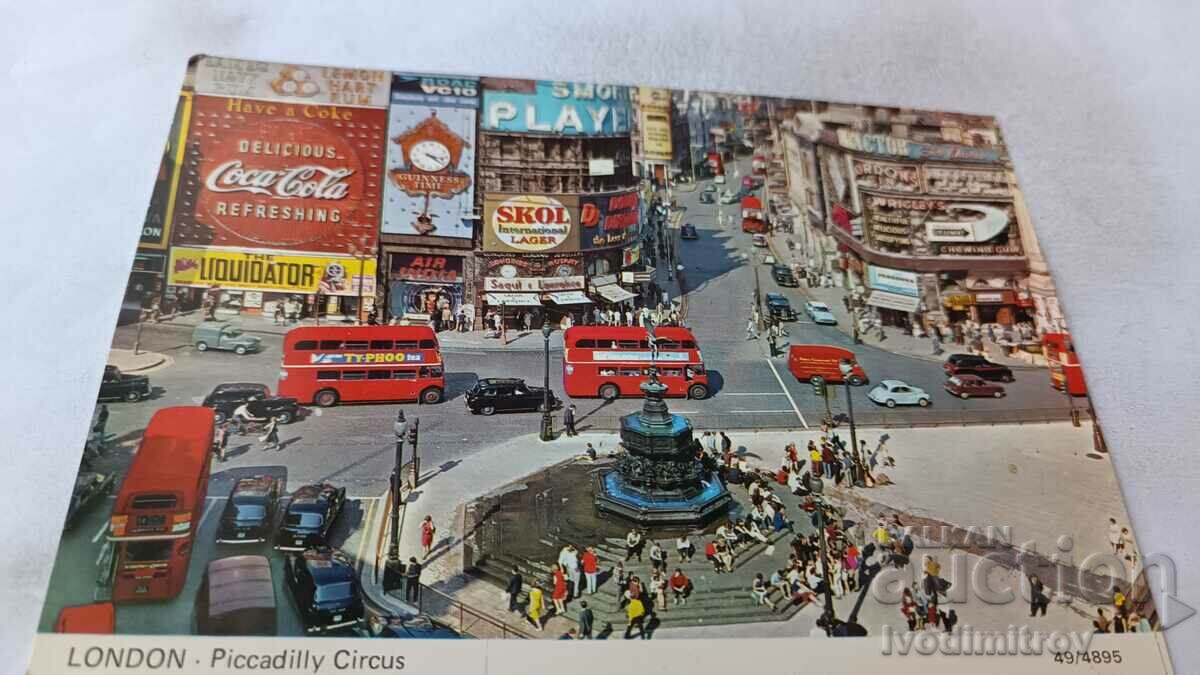 Cartea poștală London Piccadilly Circus