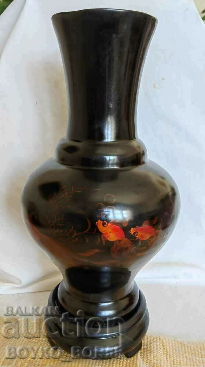 Large Antique Goldfish Vase