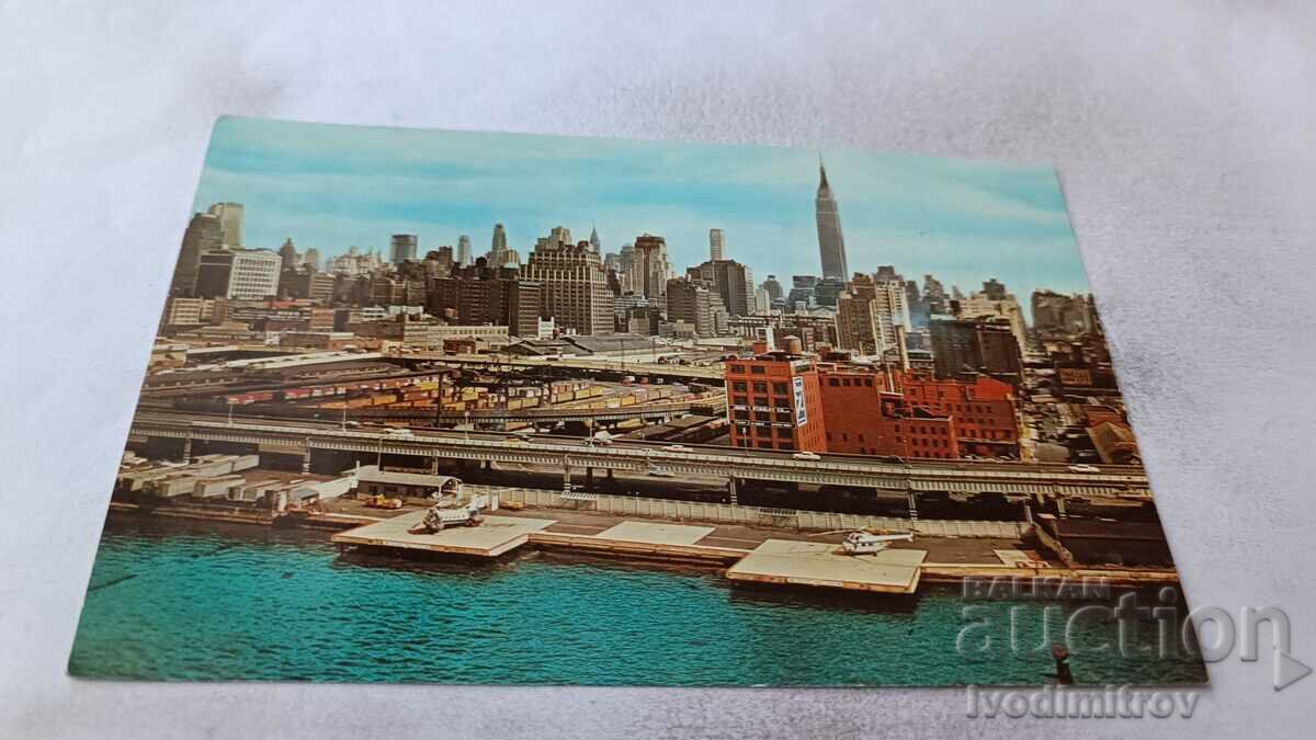 Carte poștală a Autorității Portului din New York