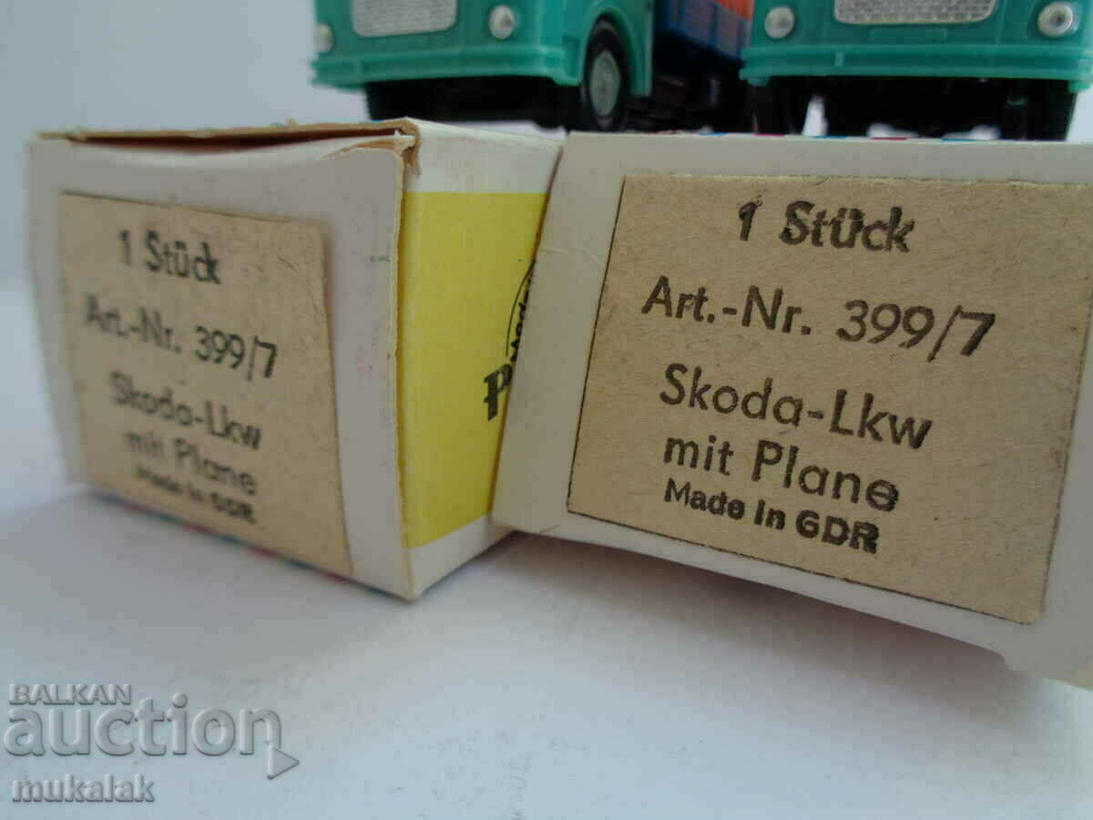 Auction  PERMOT PREFO SKODA H0 1/87 MODEL TOY TRUCK TROLLEY