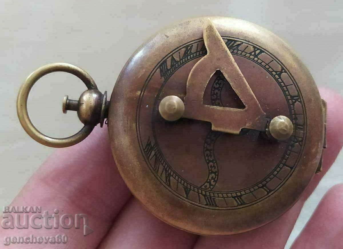 Original Vintage Nautical Compass/Brass - 7