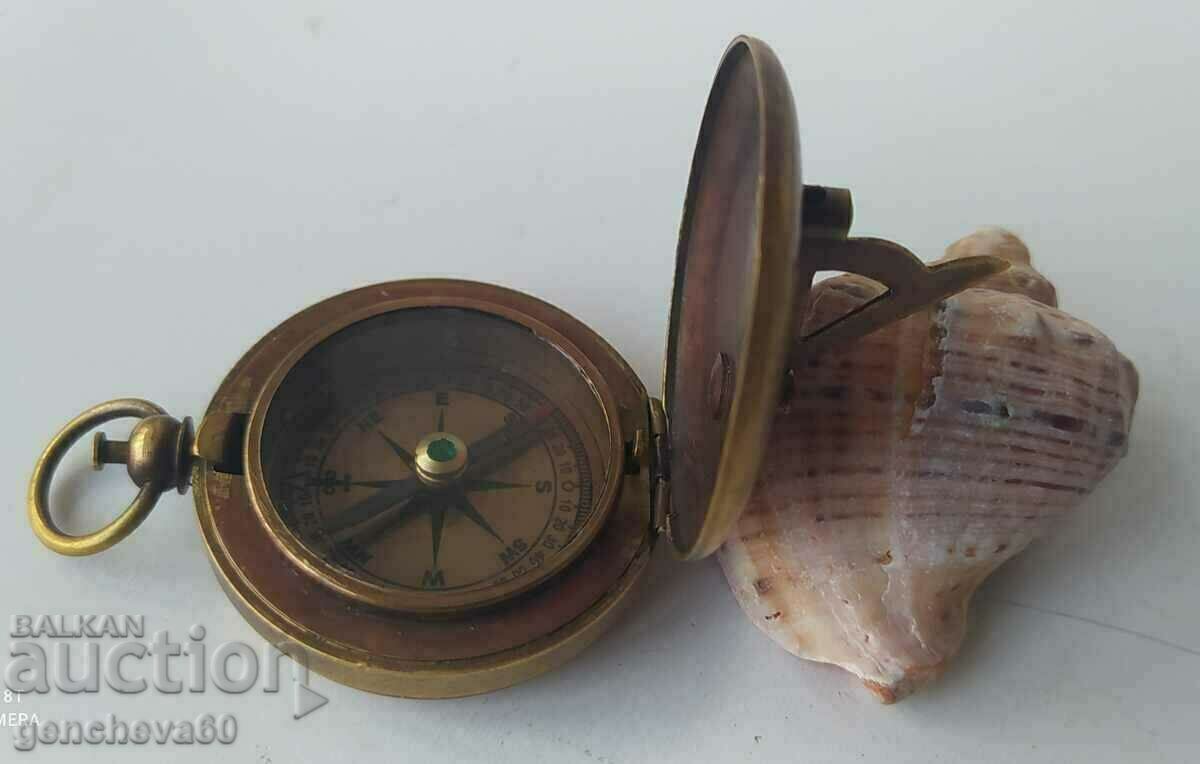 Оригинален ретро морски компас/месинг