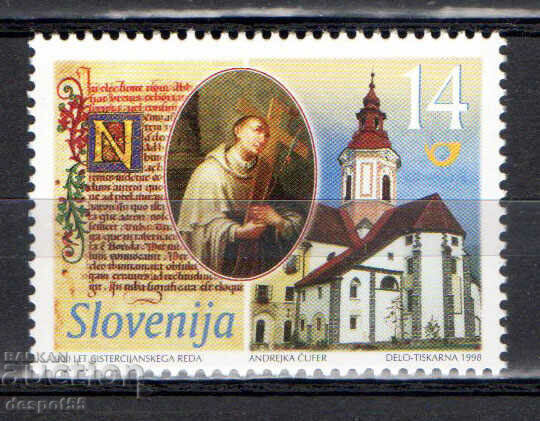 1998. Slovenia. 900 de ani de la Ordinul Cistercian.
