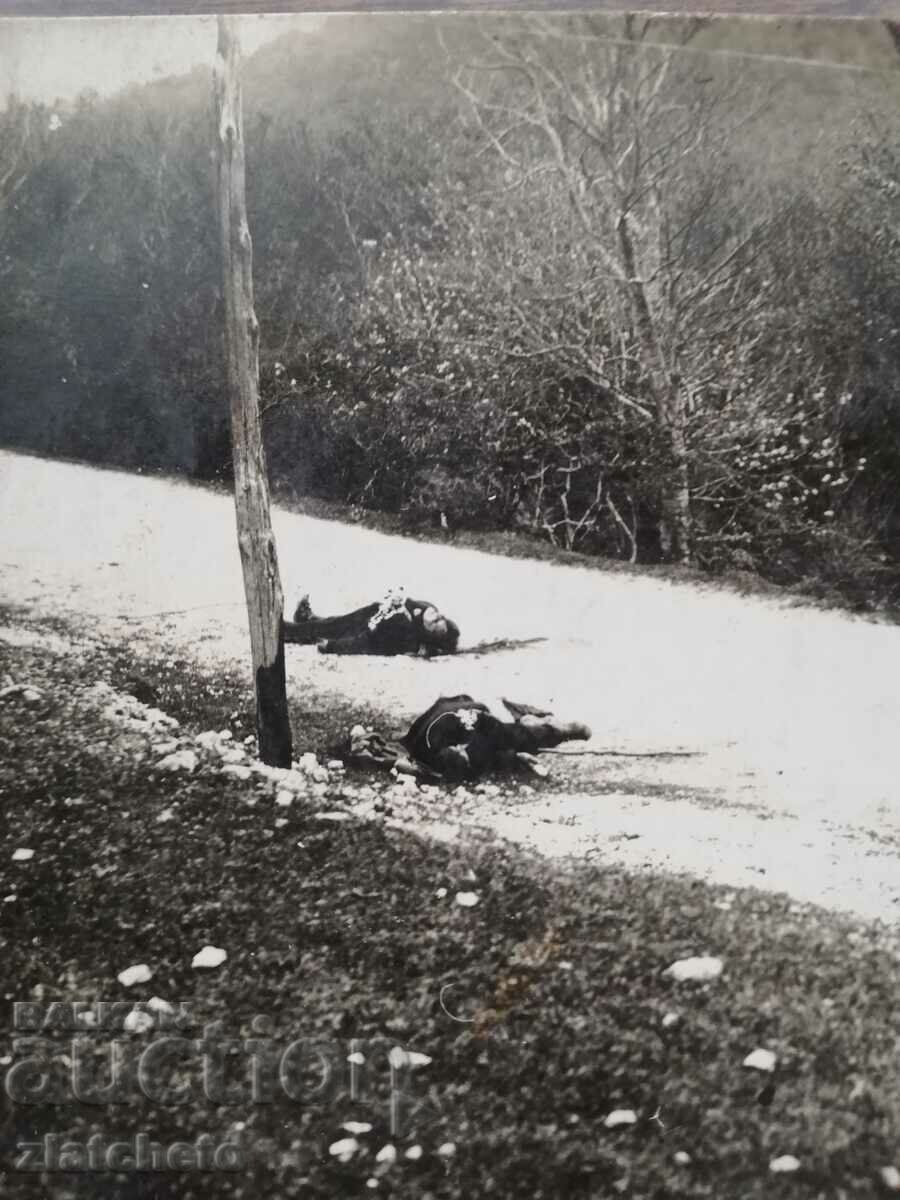 Old photo Kingdom of Bulgaria - Killed man, woman and grandmother with price 200.00 BGN | € 102.26 Old photo Kingdom of Bulgaria - Killed man, woman and grandmother with price 200.00 BGN | € 102.26