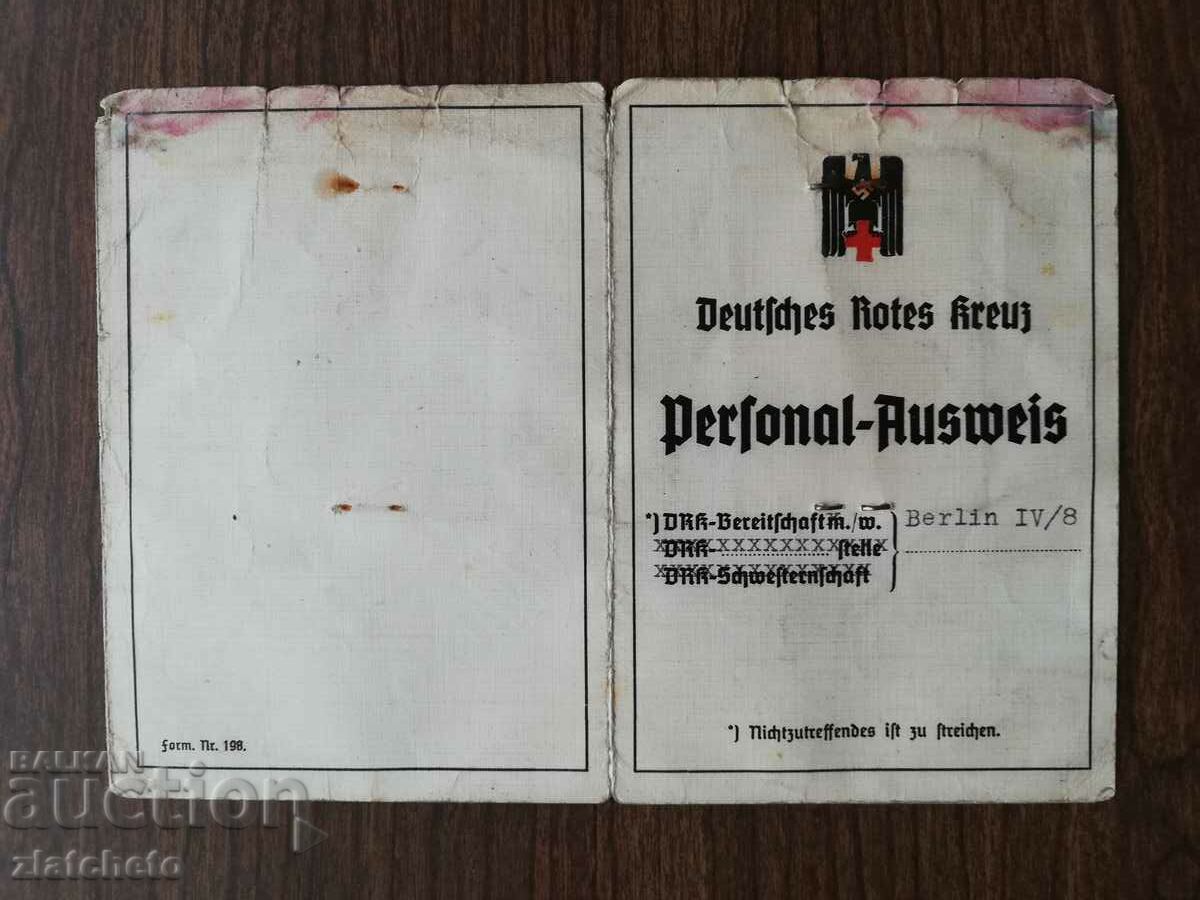 Delivery of German Red Cross card with rare stamps * Delivery of German Red Cross card with rare stamps *
