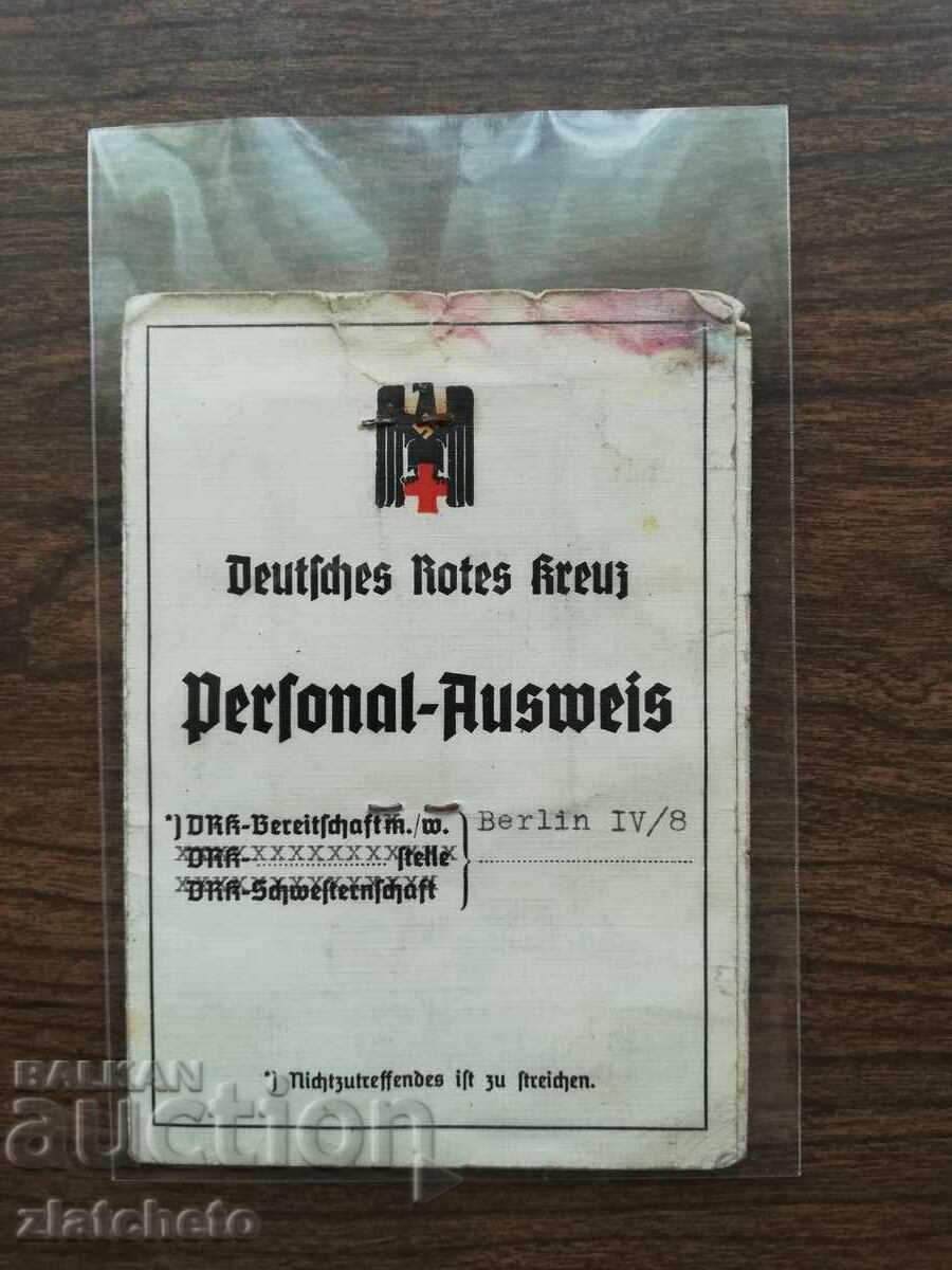 German Red Cross card with rare stamps * - 5 German Red Cross card with rare stamps * - 5