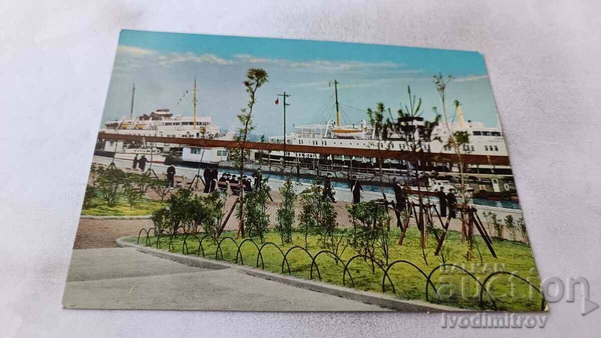 Postcard Osaka Tempozan Park and Pier