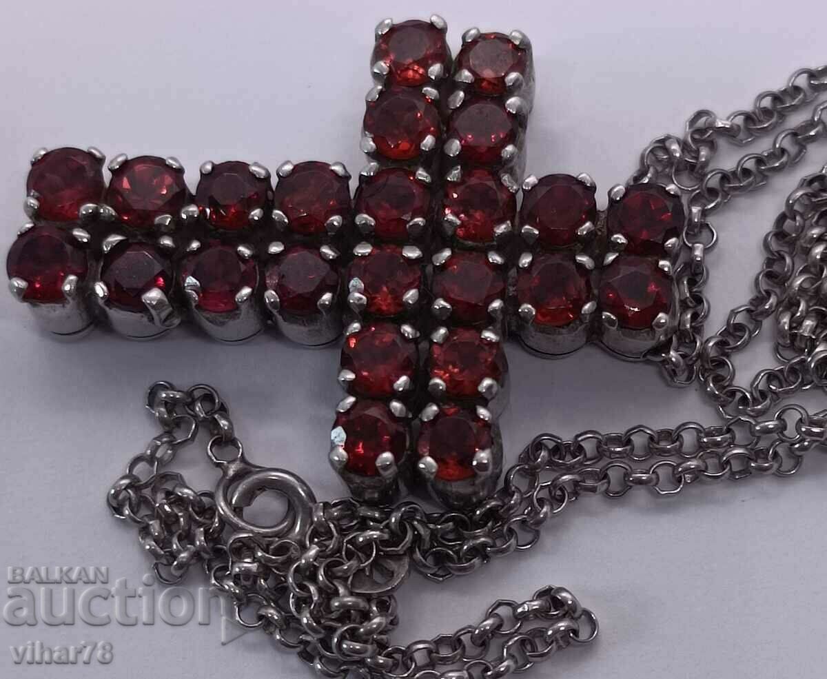 Silver cross studded with grenades - only by personal delivery with price 249.99 BGN | € 127.82 Silver cross studded with grenades - only by personal delivery with price 249.99 BGN | € 127.82