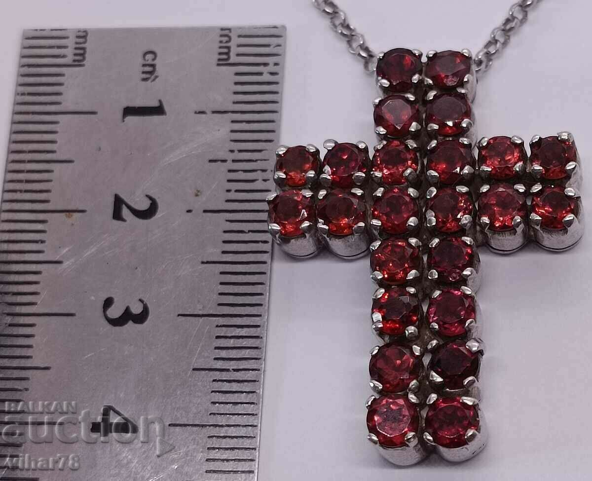 Delivery of Silver cross studded with grenades - only by personal delivery Delivery of Silver cross studded with grenades - only by personal delivery