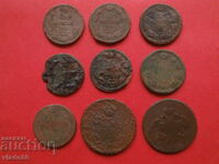 Monede vechi de cupru Rusia țaristă 2 și 5 copeici