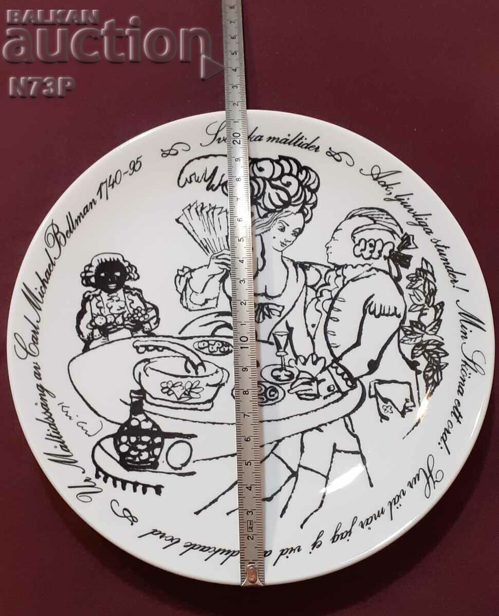 Delivery of OLD PORCELAIN PLATE. GUSTAVSBERG. Delivery of OLD PORCELAIN PLATE. GUSTAVSBERG.