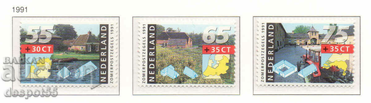1991. Нидерландия. Летни пощенски марки + карнет.