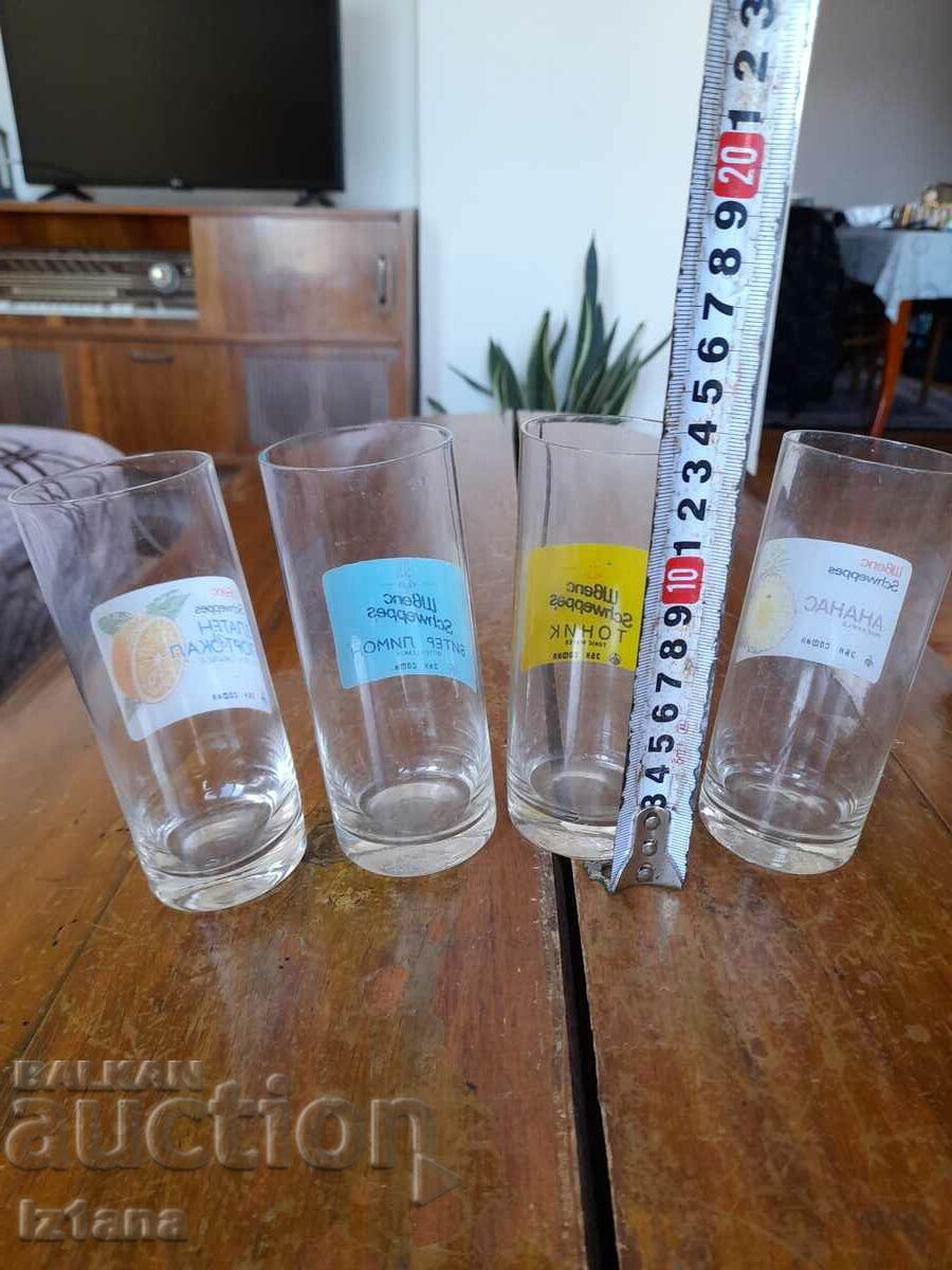 Παλιά συλλογή από γυάλινα κύπελλα Schweppes - 5 Παλιά συλλογή από γυάλινα κύπελλα Schweppes - 5