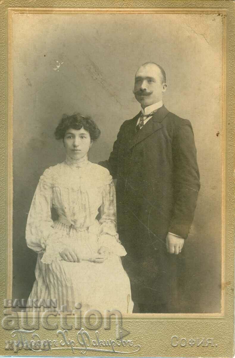 OLD PHOTO - CARDBOARD - TODOR FAKIROV - SOFIA - 2180