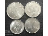 Северна Корея. Лот разменни монети 2005 г. UNC.