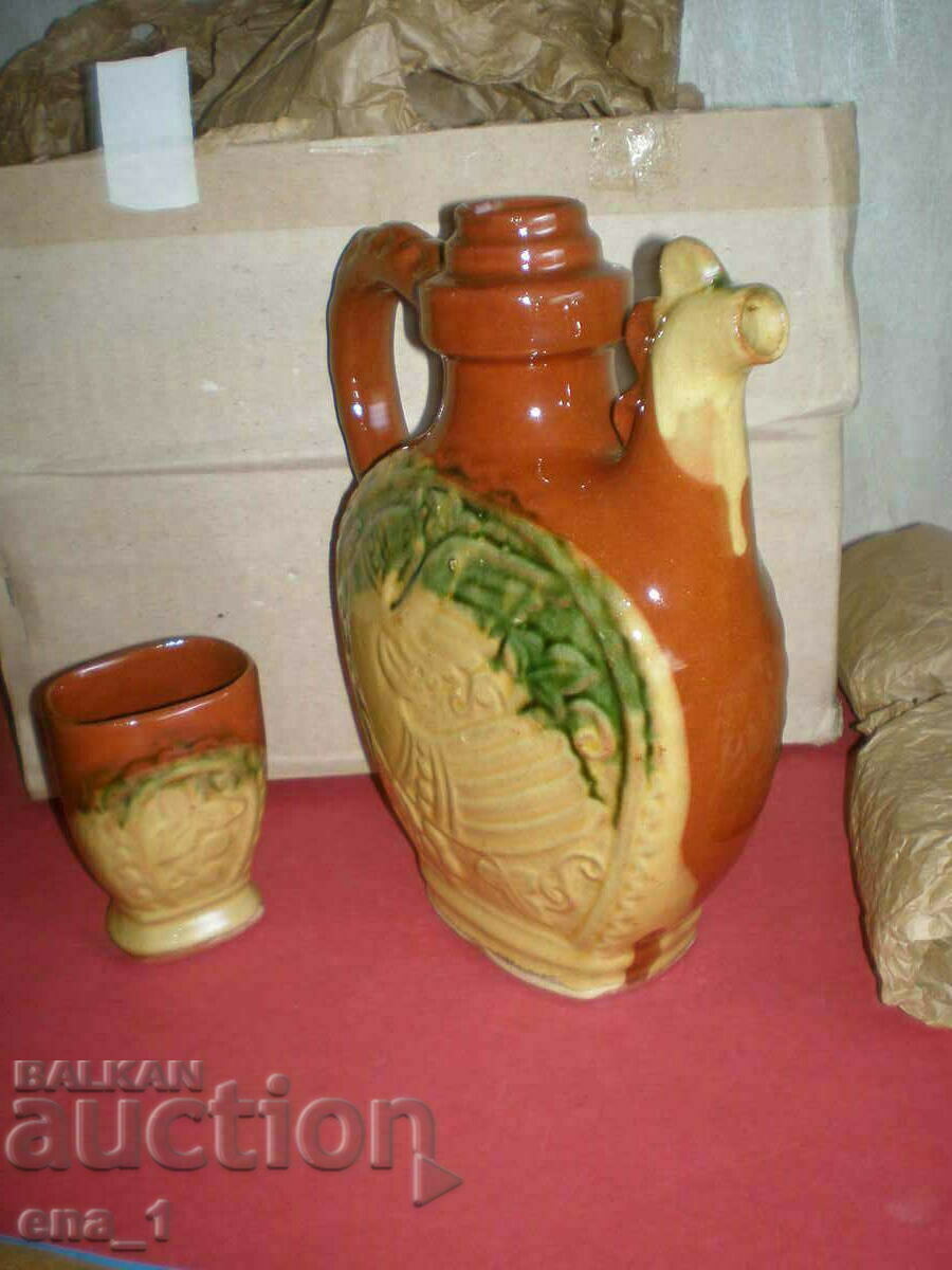 Delivery of Unused household brandy service from Troyanska ceramics