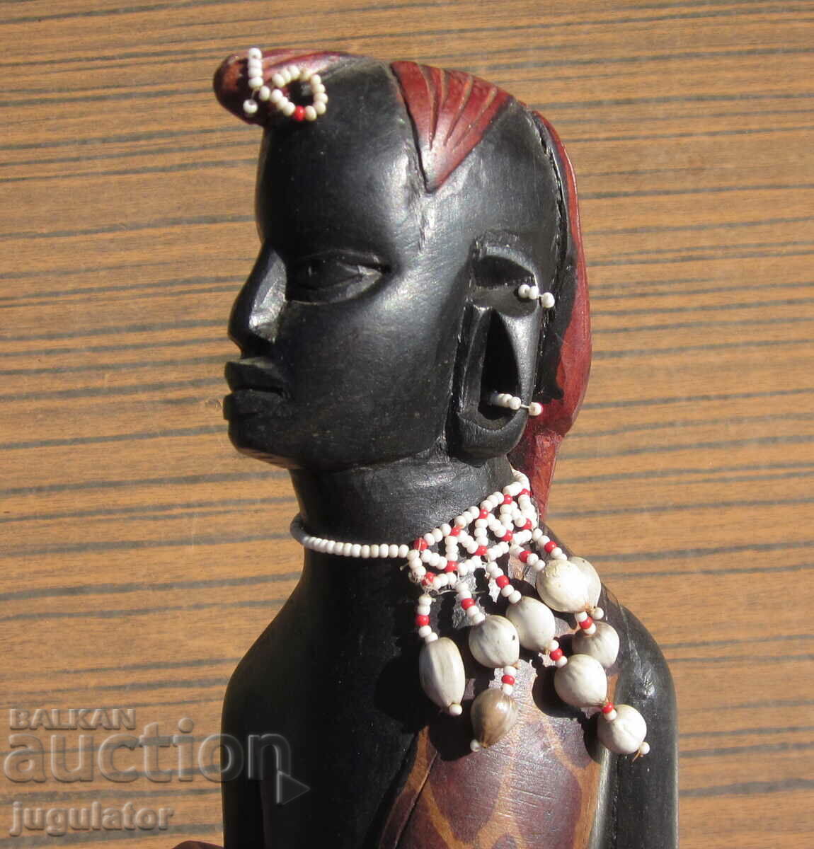 old ebony figure statuette ebony woman figurine
