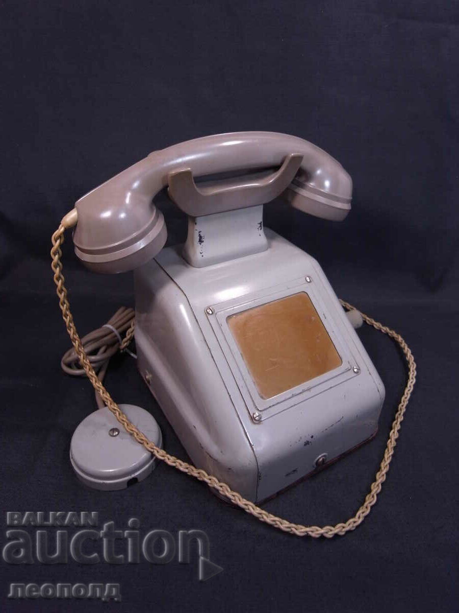 OLD RETRO METAL CRANK TELEPHONE OLD RETRO METAL CRANK TELEPHONE