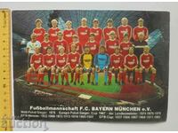 Vechi cartonaș FC Bayern Munchen Germania anilor 80