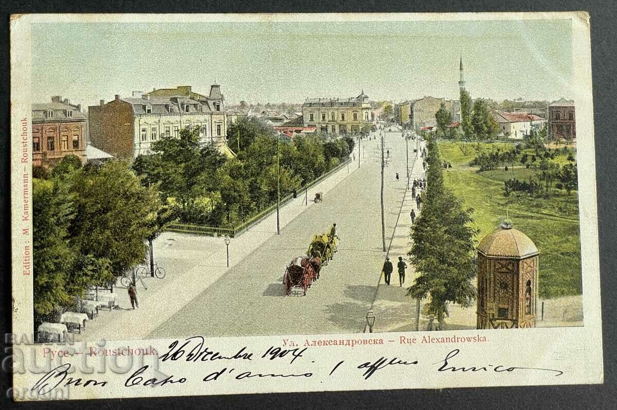 3693 Княжество България  Русе улица Александровска 1904г.