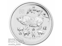 Silver 1 OZ 2019 Year of the Pig
