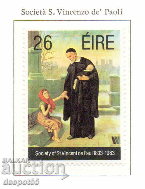 1983. Irlanda. 150 de ani de organizație „Sf. Vincent de Paul”.