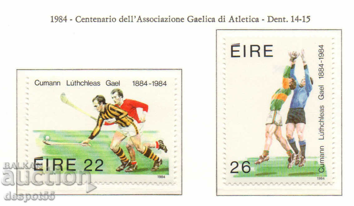 1984. Eire. The 100th anniversary of the Gaelic Sports Association.