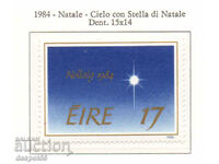 1984. Eire. Christmas - sky with poinsettia.