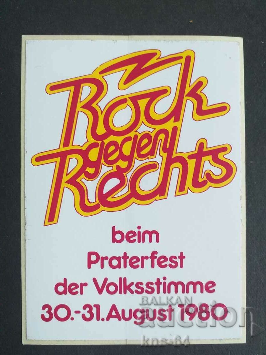 1980. Sticker 11/8 cm. Germany