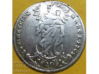 20 кройцера 1763 Германия Вюрцбург сребро