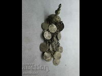 AN OLD OTTOMAN SILVER COIN JEWELRY