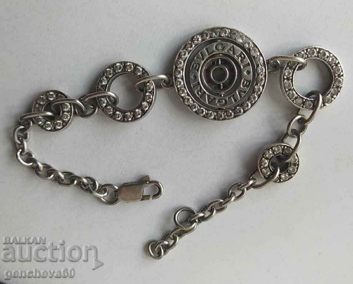 Bulgari branded silver bracelet 20g - 5