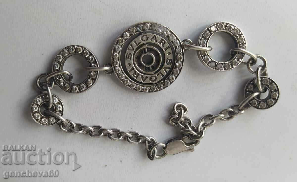 Bulgari branded silver bracelet 20g - 6