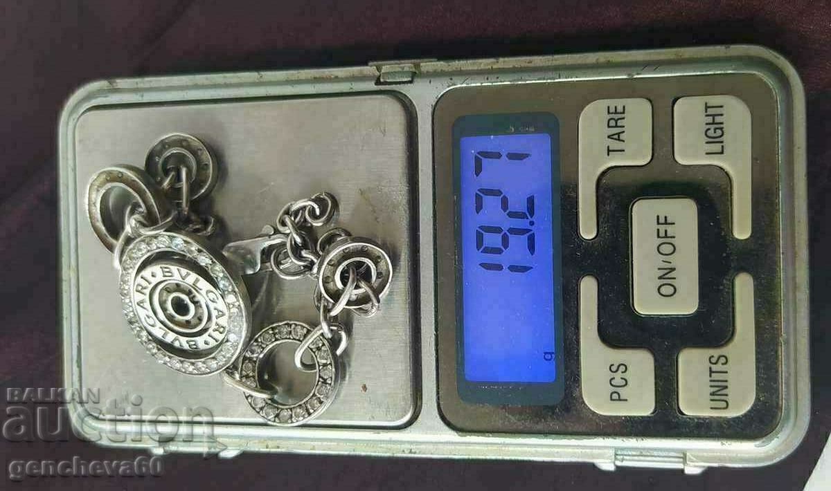 Bulgari branded silver bracelet 20g - 7