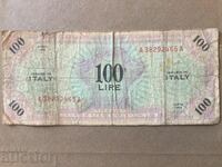 Italia 100 lire 1943 al doilea război mondial