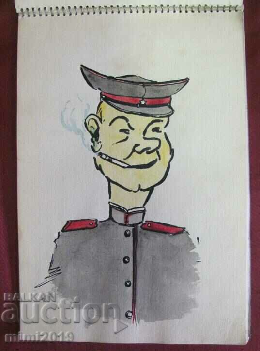 Album Cartoons watercolor Boyan Atanasov 15 pcs. - 7 Album Cartoons watercolor Boyan Atanasov 15 pcs. - 7