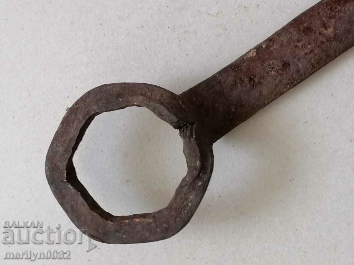 Delivery of An old forged key from a wagon-workshop wagon workshop Delivery of An old forged key from a wagon-workshop wagon workshop