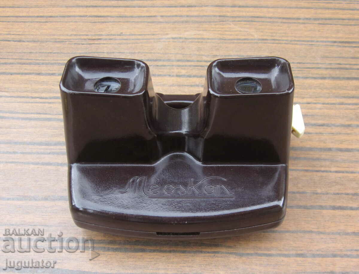 Auction  meoscop meopta old bakelite stereoscope device apparatus