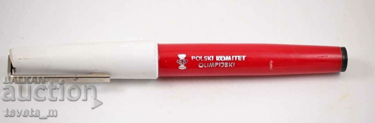 Large souvenir pen Polish Olympic Committee