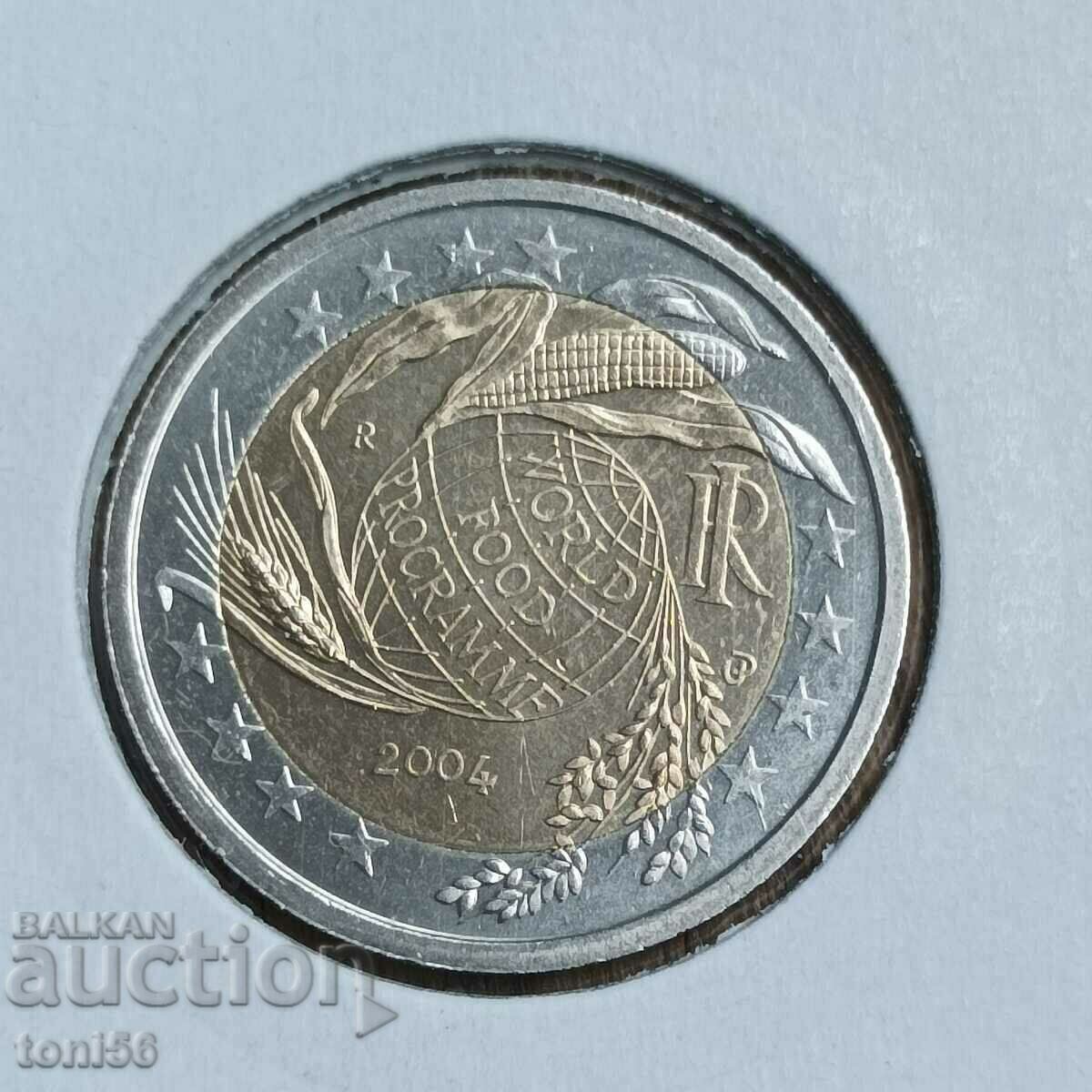 Италия  2 евро 2004 - ФАО