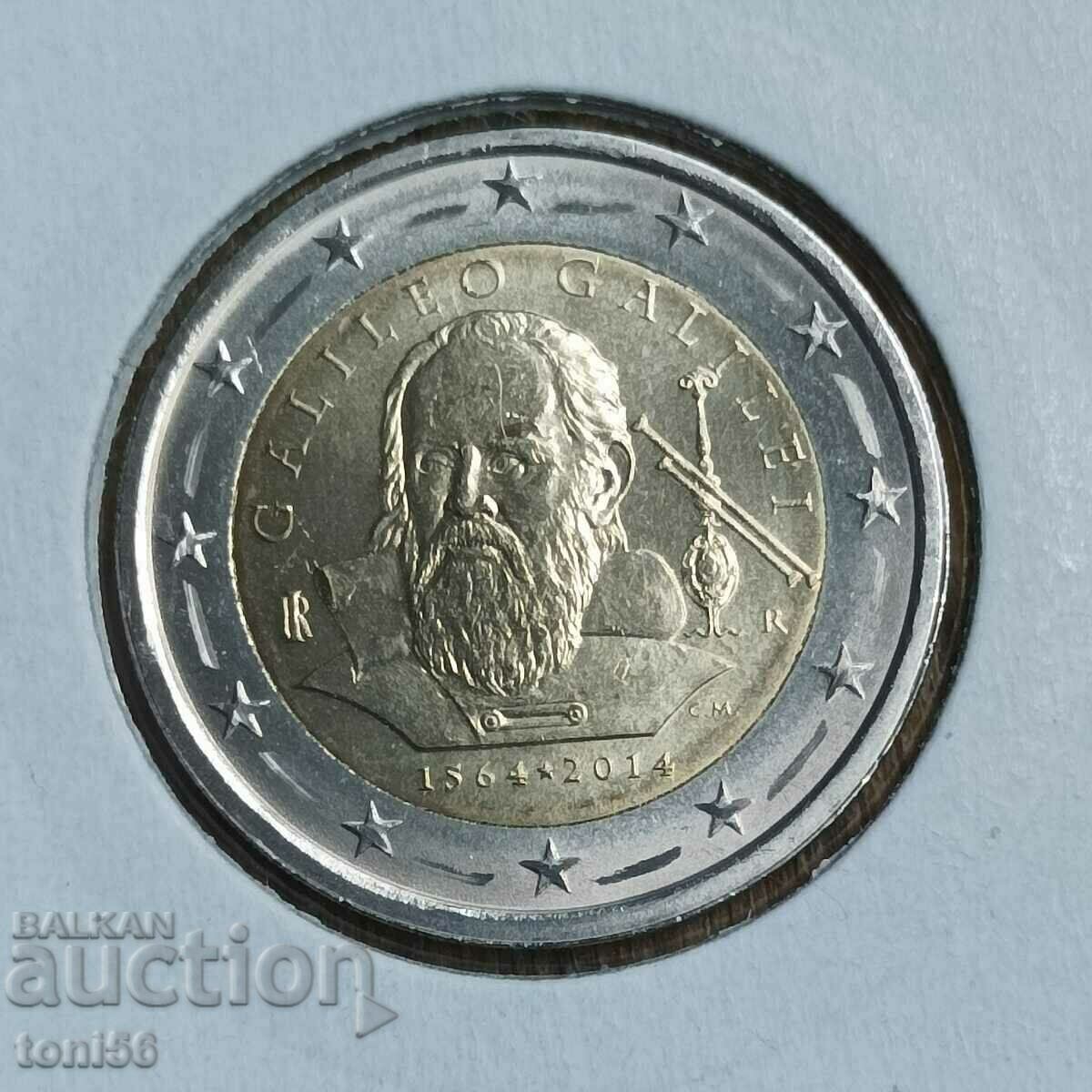Italy 2 euro 2014 - Galileo Galilei