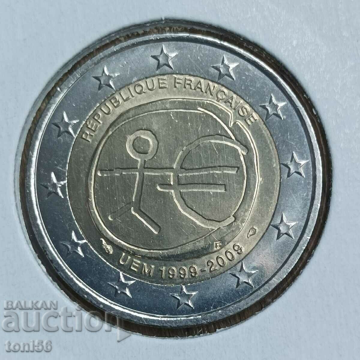 Франция 2 евро 2009 - 10 г "Икономически съюз"