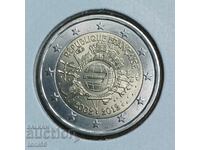 Γαλλία 2 ευρώ 2012 - 10 χρόνια "Κέρματα και τραπεζογραμμάτια ευρώ"