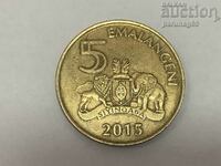 Eswatini (Swaziland) 5 enamels 2015