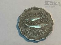 Bahamas 10 cents 1975